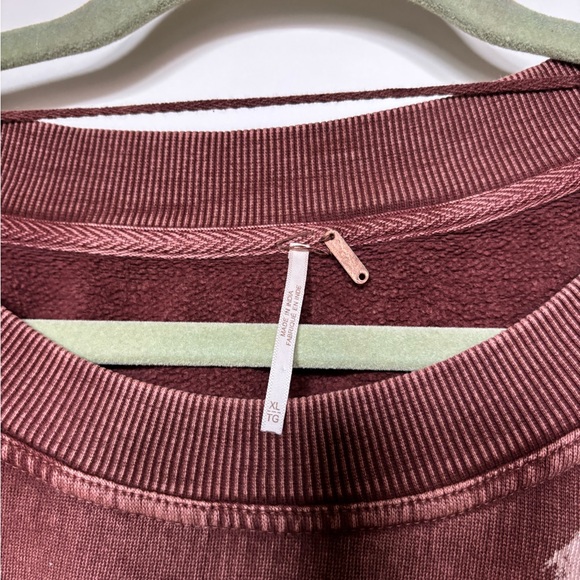 Free People Brown Horse Print Women Sweater - Picture 3 of 5